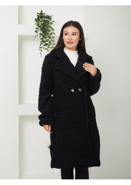 Kadın Astarlı Peluşlu Kaban