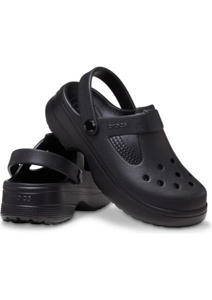 210615 Classic Mary Jane Clog K Siyah Çocuk Terlik fırsatları