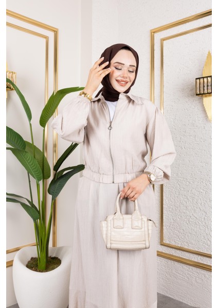 Kadın Çilek Kumaş Fermuarlı Vizyon Ikili Takım fırsatları