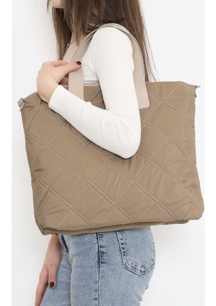 Patlı Kadın Shopper Omuz Çantası