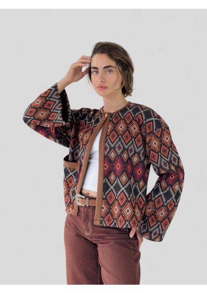 Panço Hafif Ceket Kadın Turuncu