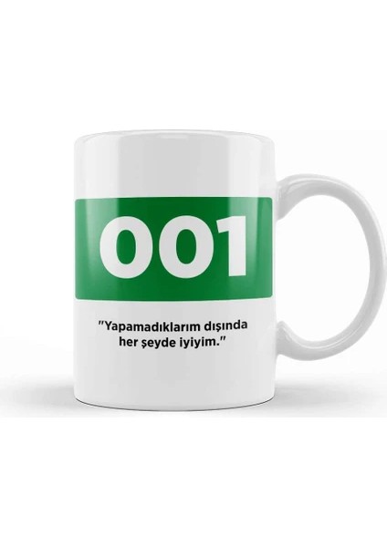Squid Game 03 Kupa Bardak Porselen