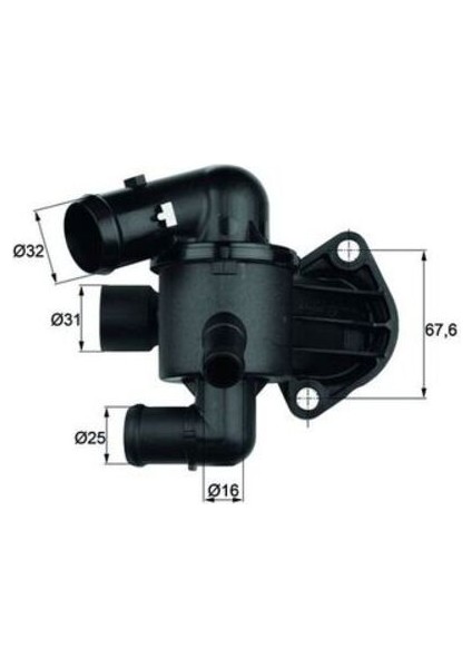 Mahle TI3387 -Knecht-Behr TI3387 Termostat 87 -102 Golf Vı Jetta Passat Tiguan Altea Leon Octavia Superb Yeti 2.0tdı Cbaa Cbab Cffa Cdma Cbbb 03L121111AC