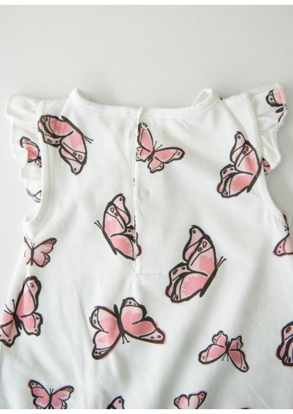 Organik Butterfly 3'lü Set Beyaz