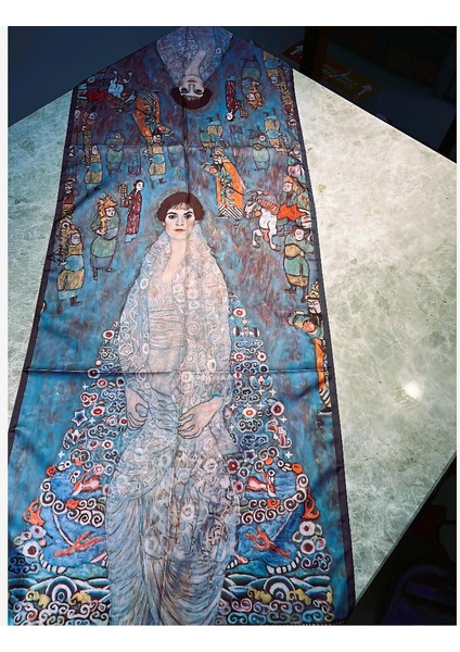 Fular Gustav klimt – Portrait Of Baroness Elisabeth Bachofen-Echt Desenli fiyatları