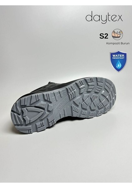 Overguard S2 Kompozit Burun Vidala Deri Rahat Hafif Iş Ayakkabısı