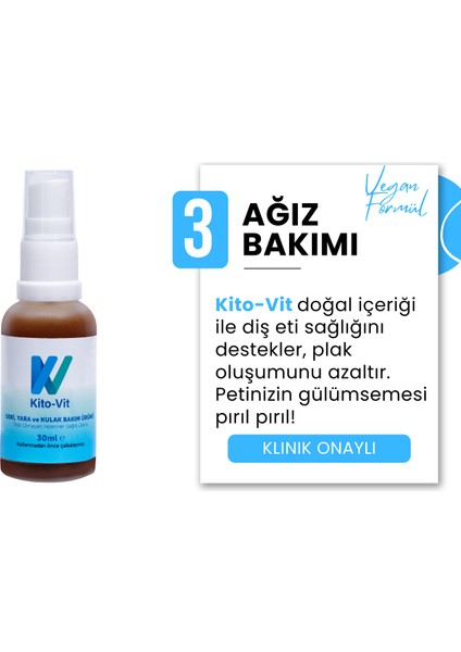 Kedi/köpek Deri, Kulak, Ağız, Yara ve Tüy Bakım Ürünü 30 ml modelleri