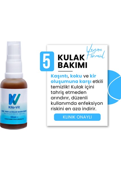Kedi/köpek Deri, Kulak, Ağız, Yara ve Tüy Bakım Ürünü 30 ml indirimleri