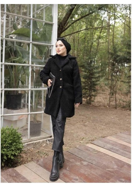 Kadın Astarlı Peluş Kaban fiyatları