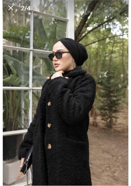 Kadın Astarlı Peluş Kaban modelleri