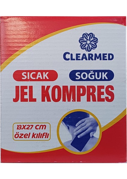 Clear Med Sıcak Soğuk Jel Kompres 13X27 cm - Özel Kılıflı