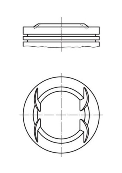 Mahle 011PI00116002 -Knecht-Behr 011PI001160 Piston Complete 79.5 mm Opel 0