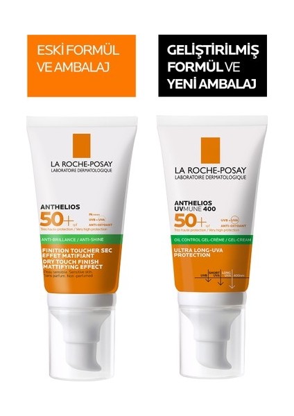La Roche Posay Anthelios Anti Shine Dry Touch Finish Mattifing Effect Gel Cream SPF50+ 50 ml fiyatları
