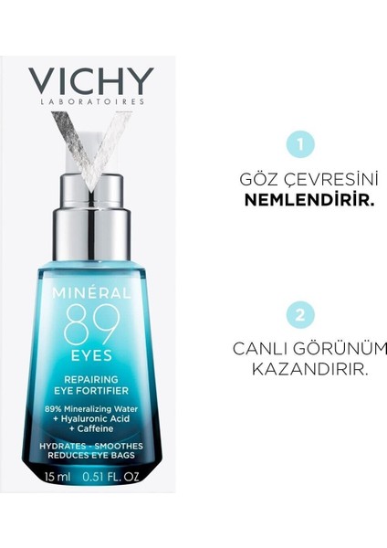 Asfstore Vichy Mineral 89 Göz Çevresi Bakımı 15 ml
