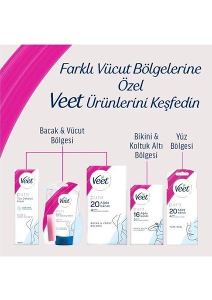 Veet Pure Tüy Dökücü Krem Hassas Cilt 200 ml 3 Adet
