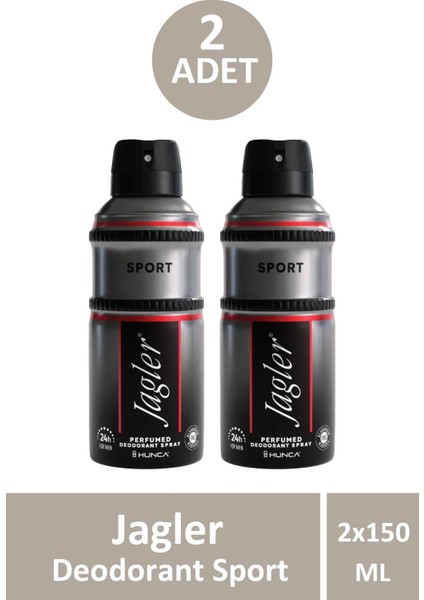Jagler Deodorant Sport 150 ml 2 Adet