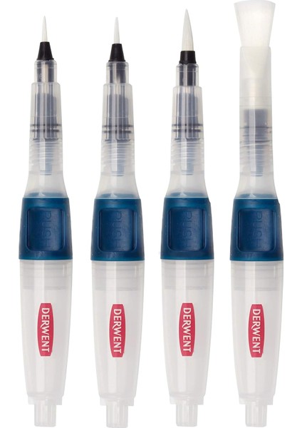 Basma Düğmesi Sulu Boya Fırçası Çeşitli Set