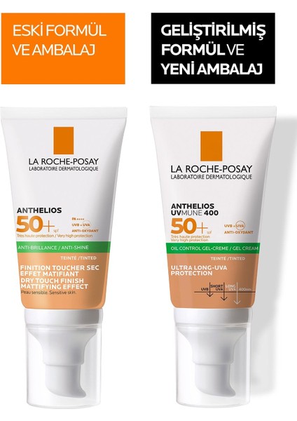 Asfstore La Roche Posay Anthelios Xl Renkli Güneş Jel Kremi SPF50+ 50 ml 2 Adet