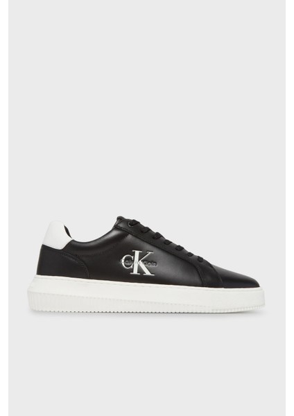 Logolu Deri Sneaker Ayakkabı YM0YM013170GJ Erkek Ayakkabı YM0YM01317 0gj
