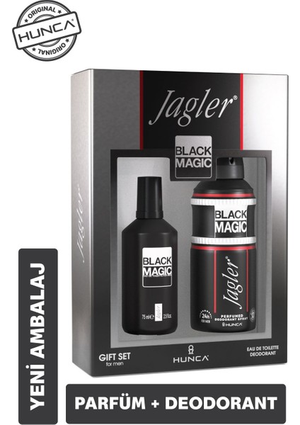 Asfstore Jagler Black Magic Parfüm Edt 75 ml + Deodorant 150 ml