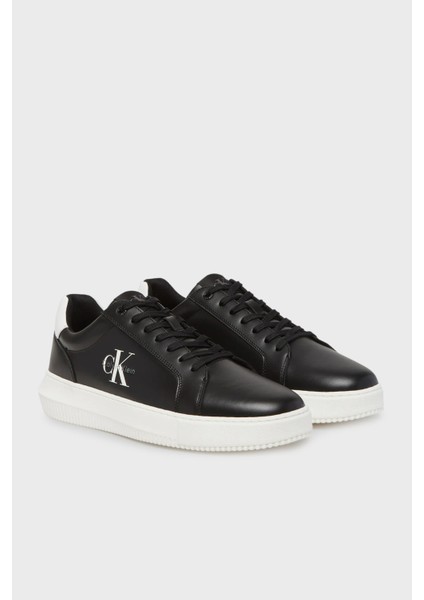 Logolu Deri Sneaker Ayakkabı YM0YM013170GJ Erkek Ayakkabı YM0YM01317 0gj
