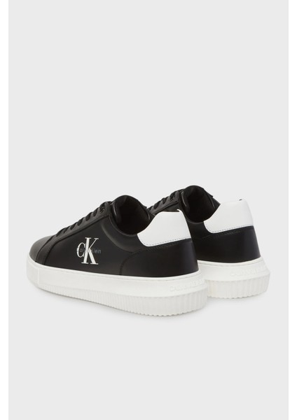 Logolu Deri Sneaker Ayakkabı YM0YM013170GJ Erkek Ayakkabı YM0YM01317 0gj