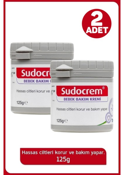 Asfstore Sudocrem Bebek Bakım Kremi 125 gr - Teva 2 Adet