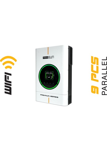 48 V Volt 6000 W Watt 6 Kw Mppt Tam Sınus Akıllı Hibrit Dahili Wifi Inverter 220 Volt Çevirici Invertör