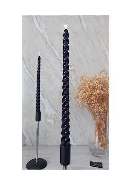 (4 Adet 27.5cm) Balmumu Mum Konik Burgulu Balmumu Şamdan Mumu Doğal Petek Balmumu Mum Dekoratif Kırılmaz Akmaz Mum Bal Mumu Beeswax Candle (Siyah) fiyatları