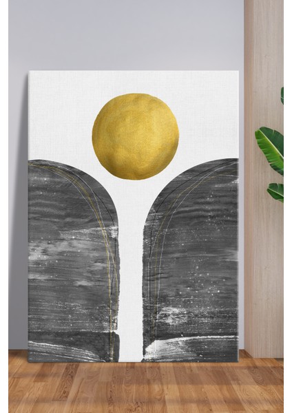 Minimalist Altın Çemberli Kanvas Tablo – NV00286 fiyatları