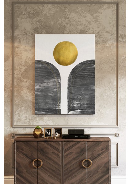 Minimalist Altın Çemberli Kanvas Tablo – NV00286 modelleri