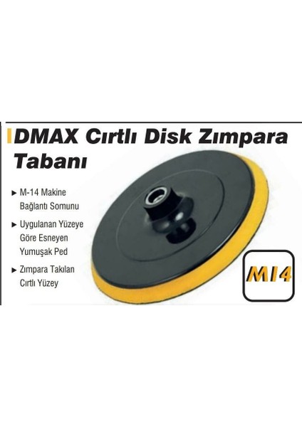 DMX-4021 Cırtlı Zımpara Tabanı 115MM