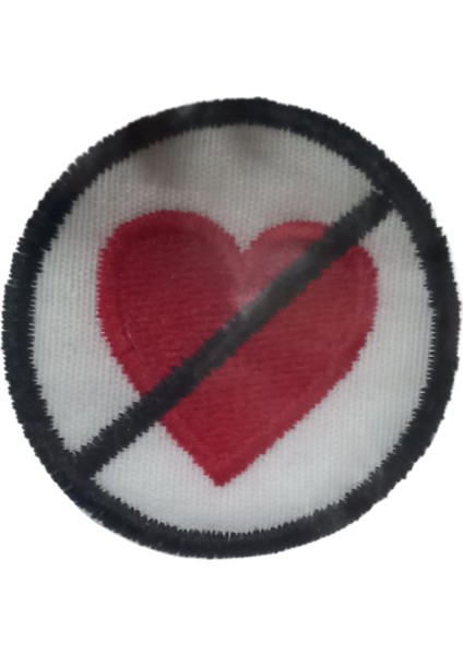 Ütü İle Yapışan Kalp Girilmez Arma 3 cm