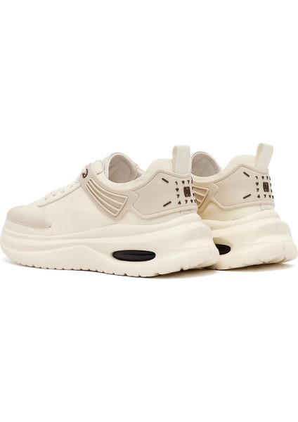 Erkek Bej Bağcıklı Kalın Tabanlı Kumaş Sneaker 25SFD69226F indirimleri