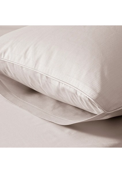 %100 Pamuk Percale Nevresim Seti 260X240 cm Gri - Pure Serisi fırsatları