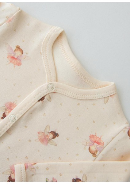 Organik Fly Önden Çıtçıtıı 2'li Takım Natural