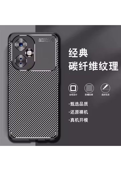 Honor 400 Kılıf Kamera Korumalı Çıkıntılı Karbon Desenli Renk Atmaz Koruyucu Negro Kapak modelleri