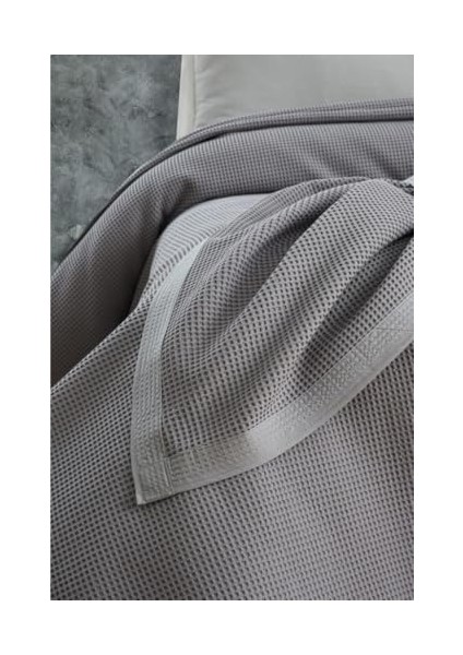 PIKE%100 Pamuk Petekli Pike, Dörtmevsim Pike Tek Kişilik 170X240 Gri fiyatları