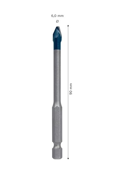 Professional 1x Expert Hex-9-Hardceramic Matkap Ucu (Sert Fayanslar, Ø 6 Mm, Aksesuar Döner Matkap/vidalamalar) modelleri