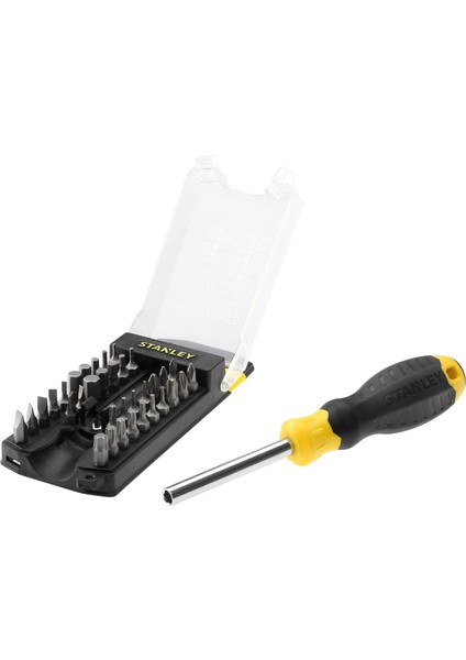 34 Parçalı Tornavida Uç Seti STHT0-70885 (Büyük Uç Seçimi, Phillips, Düz, Torx, Alyan Uç, Pratik Uç Düzenleyici, Manyetik Uç Tutucu)