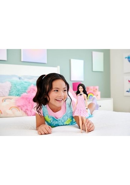 Fashionista Bebek, Pembe Gingham Elbise