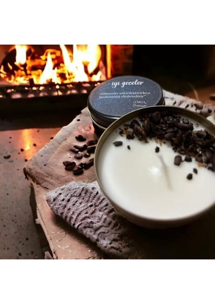 Kahve ve Vanilya Aromalı Iyi Geceler Soya Mumu fiyatları