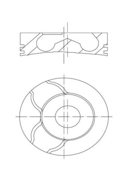 Mahle 021PI00122010 -Knecht-Behr 021PI0012201 Piston Complete 76 mm Renault 021PI00122010