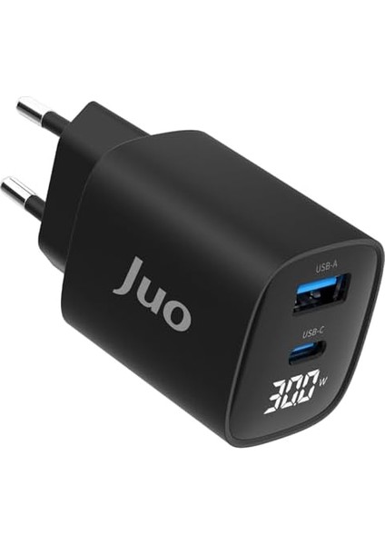 30W Gan LED Ekranlı Type-C + Usb-A Hızlı Şarj Cihazı Android & iPhone Uyumlu Şarj Aleti fiyatları