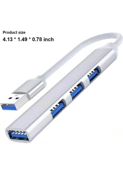USB Çoğaltıcı Adaptör USB 3.0 Çoklu Bağlantı Noktalı Dağıtıcı Seyahat Dock Laptop Pc Notebook Bilgisayar Adaptörü Ev Ofis Kullanımına Uygun C809