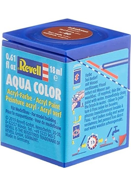 - Su Bazlı Maket Boyası Çamur Kahvesi Parlak 18 ml (36180)