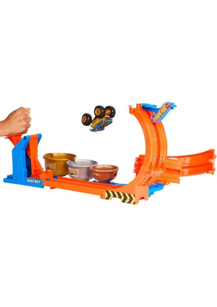 JBX64 Hot Wheels Monster Trucks Döngü ve Takla Bigfoot Oyun Parkuru fiyatları