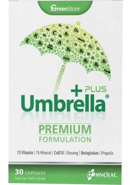 Umbrella+ Plus Premium Formulation 30 Kapsül