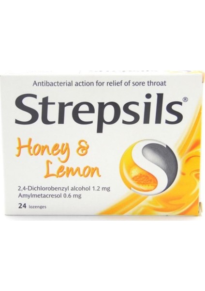 Strepsils Bal-Limon Aromalı 24 Pastil