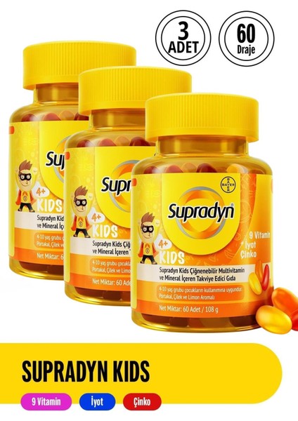 Supradyn Kids 60 Tablet 3 Adet